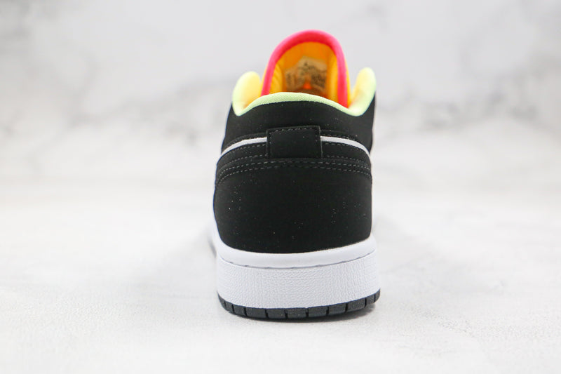 Jordan 1 Low Black Aurora Green Laser Orange