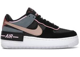 Nike Air Force 1 Shadow Black Light Arctic Pink Claystone Red