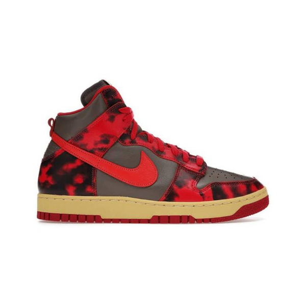 Nike Dunk High Red Acid Wash