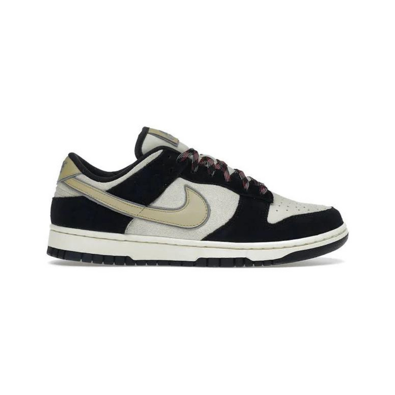 Nike Dunk Low LX Black Suede Team Gold