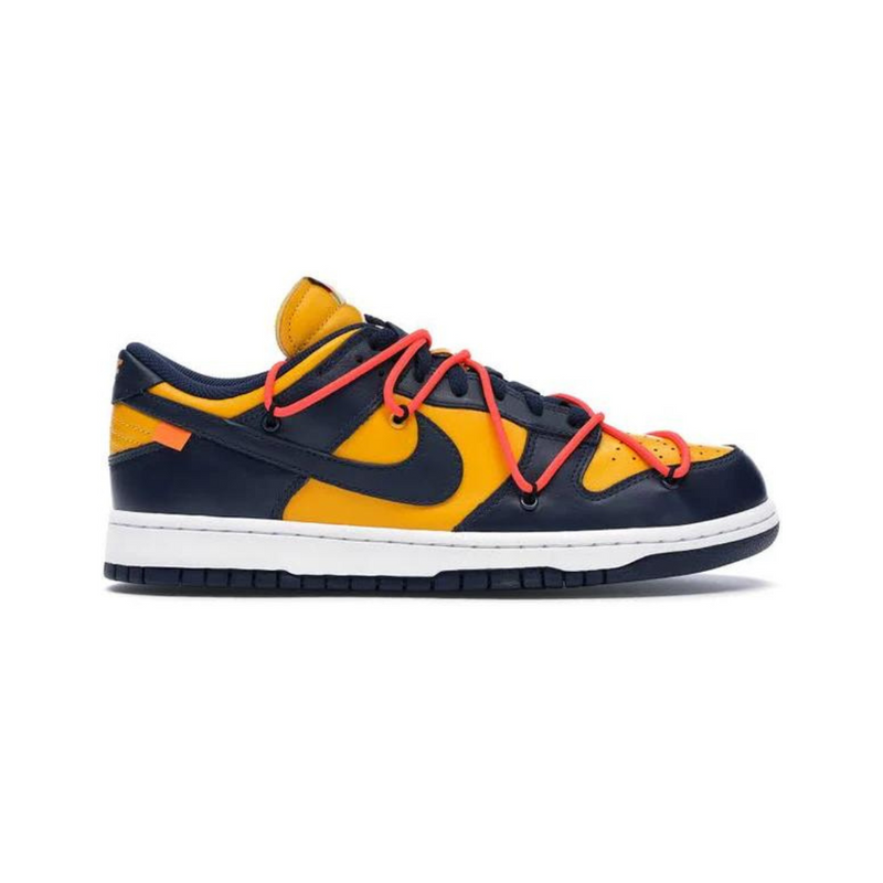 Nike Dunk Low Off White University Gold Mindnight Navy