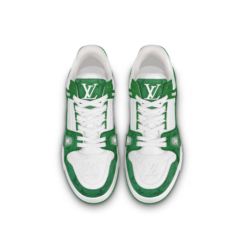 Louis Vuitton Trainer Low Monogram Denim Green