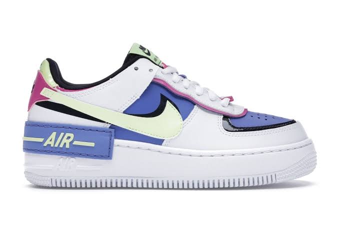 Nike Air Force 1 Shadow White Sapphire Barely Volt