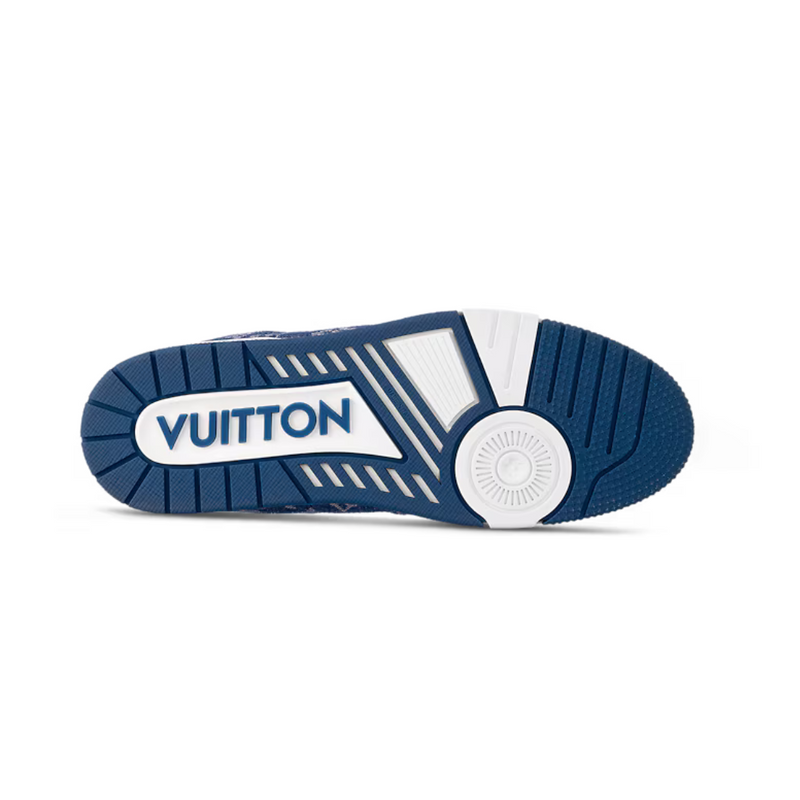 Louis Vuitton Trainer Monogram Denim White Blue