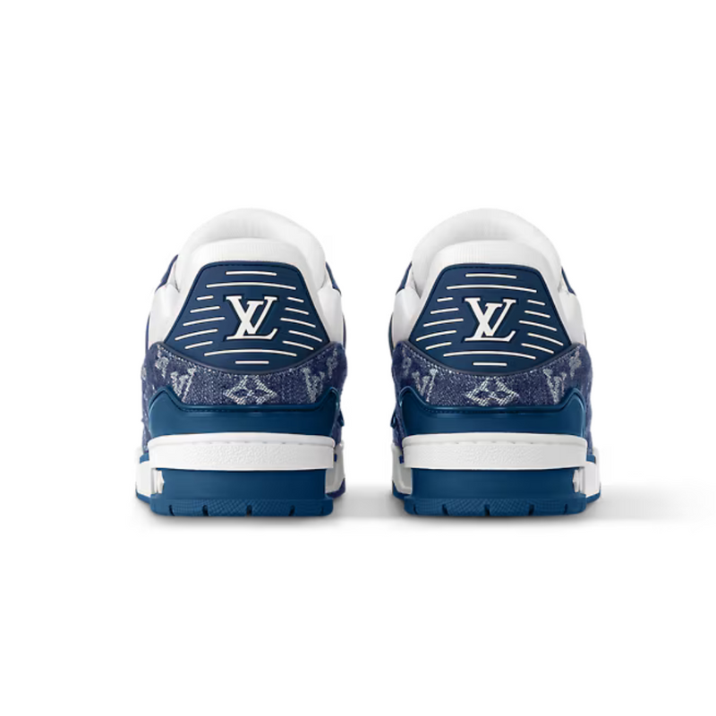 Louis Vuitton Trainer Monogram Denim White Blue