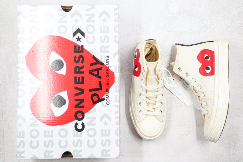 Converse Chuck Taylor All Star 70 Hi Comme des Garçons Play White